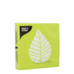 Product foto van Papieren servetten groen 25x25cm 3-laags set van 20 Graphic Leaves