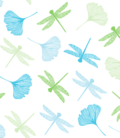 Product foto van Papieren servetten groen 40x40cm 3-laags set van 20 Ginkgo