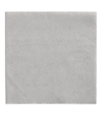 Product foto van Papieren servetten lichtgrijs 33x33cm 100 stuks