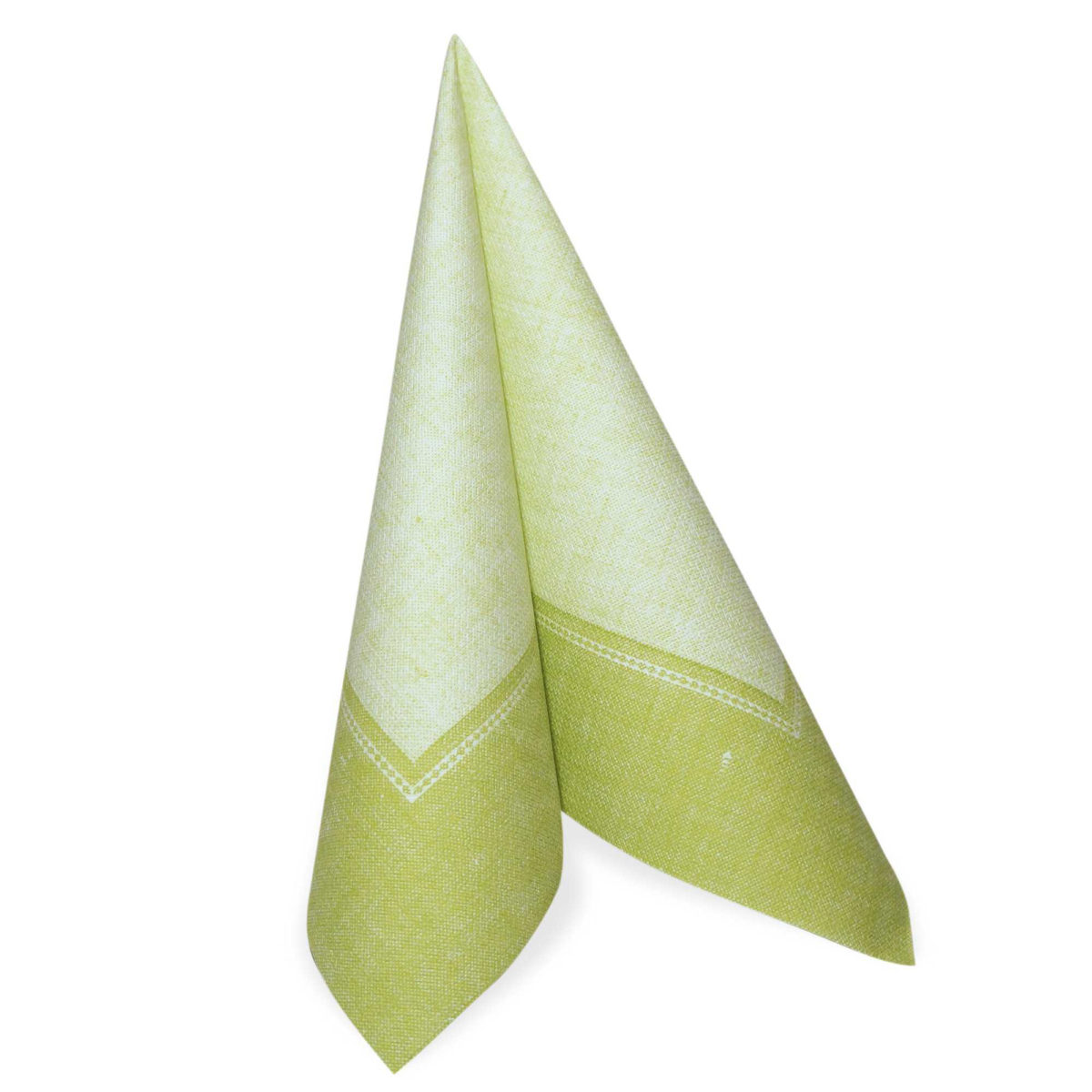 Product foto van Papieren servetten lichtgroen 40x40cm set van 50 ROYAL Collection Linum