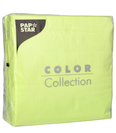 Product foto van Papieren servetten lime set van 100