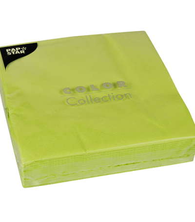 Product foto van Papieren servetten lime set van 50