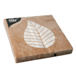 Product foto van Papieren servetten natuur 3-laags 33x33cm Graphic Leaves