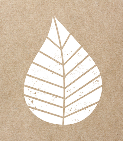 Product foto van Papieren servetten natuur 3-laags 33x33cm Graphic Leaves