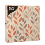 Product foto van Papieren servetten roestbruin 3-laags set van 20 Branches