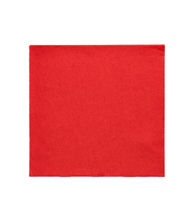Product foto van Papieren servetten rood 24x24 cm set van 20 DAILY Collection
