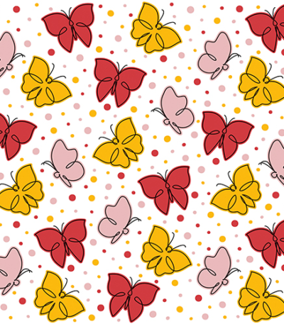 Product foto van Papieren servetten rood 3-laags 33x33cm set van 30 Papillons