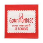 Product foto van Papieren servetten rood 3-laags La Gourmandise 20 stuks