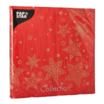 Product foto van Papieren servetten rood 40x40 cm set van 20 Christmas Shine