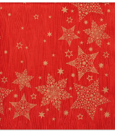 Product foto van Papieren servetten rood 40x40 cm set van 20 Christmas Shine