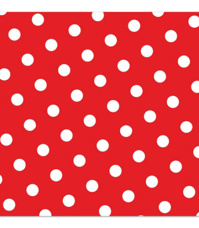 Product foto van Papieren servetten rood Dots set van 30