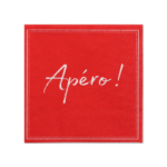 Product foto van Papieren servetten rood set van 20 25x25cm Apero