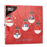 Product foto van Papieren servetten rood set van 20 33x33cm