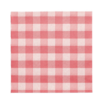 Product foto van Papieren servetten rood/wit 33x33 cm set van 100 Vichy Karo