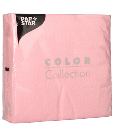 Product foto van Papieren servetten roze set van 100