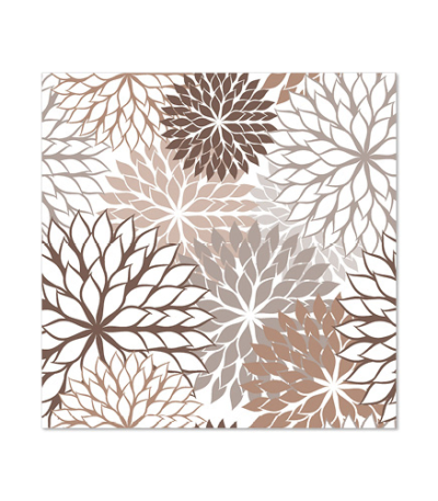 Product foto van Papieren servetten taupe 25x25cm 20 stuks Floralies