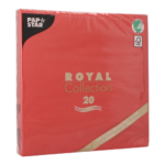 Product foto van Papieren servetten vuurrood set van 20 Royal Collection