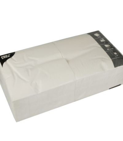 Product foto van Papieren servetten wit 3-laags set van 250