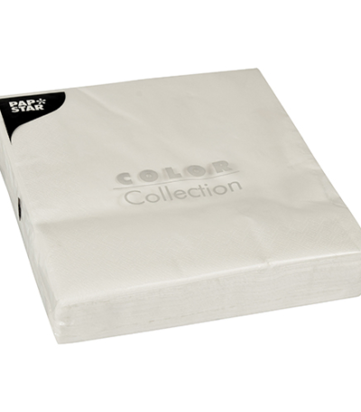 Product foto van Papieren servetten wit 40x40 cm set van 50