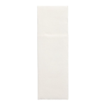 Product foto van Papieren servetten wit met bestekvouw DAILY Collection set van 50
