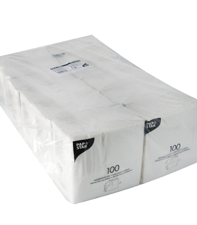 Product foto van Papieren servetten wit set van 1200