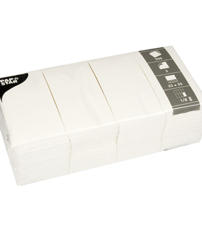 Product foto van Papieren servetten wit set van 250