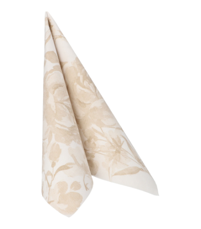 Product foto van Papieren servetten zand "Rose" set van 50 ROYAL Collection