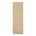 Product foto van Papieren servetten zand met bestekvouw set van 50 DAILY Collection