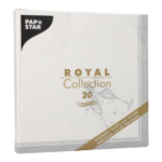 Product foto van Papieren servetten zilver set van 20 ROYAL Collection Festivities