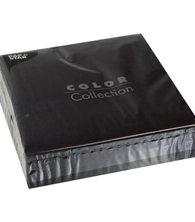 Product foto van Papieren servetten zwart set van 50