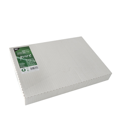 Product foto van Papieren slagroomafdekpapier wit set van 1000 Palmwas