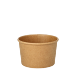Product foto van Papieren soepkommen karton bruin set van 25 230ml