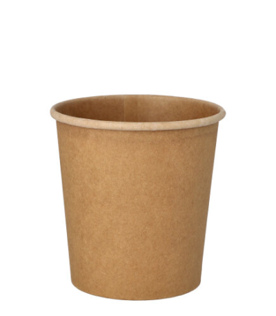Product foto van Papieren soepkommen karton bruin set van 25 470ml