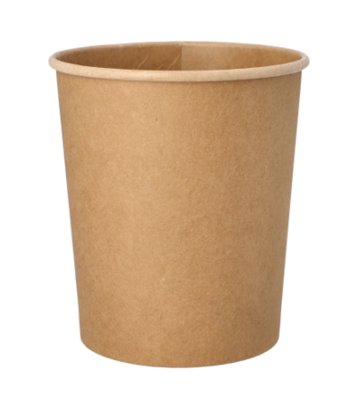 Product foto van Papieren soepkommen karton bruin set van 25 940ml