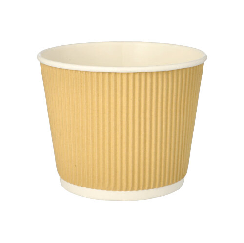 Product foto van Papieren soepkommen karton bruin/wit set van 25 998ml