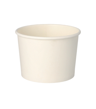 Product foto van Papieren soepkommen karton wit set van 50 350ml