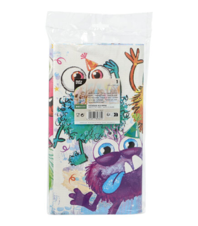 Product foto van Papieren tafelkleed Funny Monsters 120x180 cm