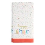 Product foto van Papieren tafelkleed Happy Birthday 120x180 cm