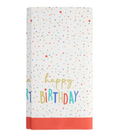 Product foto van Papieren tafelkleed Happy Birthday 120x180 cm