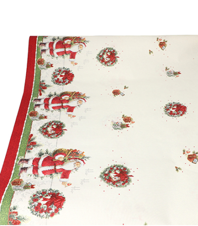 Product foto van Papieren tafelkleed HoHoHo 3m x 1