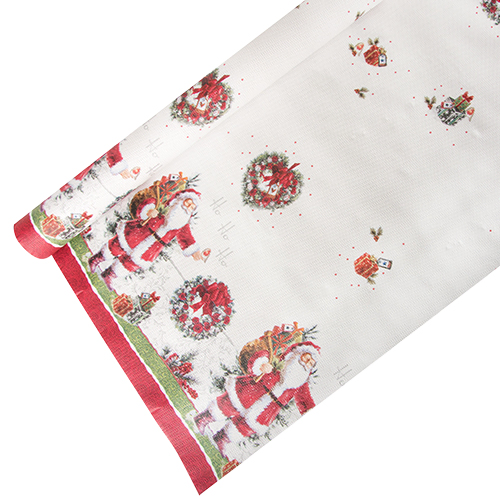 Product foto van Papieren tafelkleed HoHoHo 6m