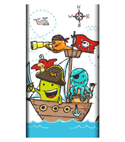 Product foto van Papieren tafelkleed Pirate Crew 120x180 cm