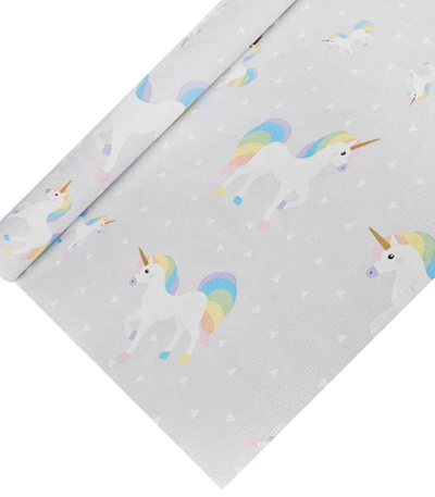 Product foto van Papieren tafelkleed Unicorn 5m x 1