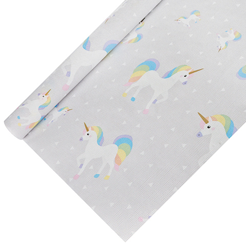 Product foto van Papieren tafelkleed Unicorn 5m x 1