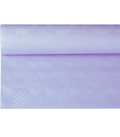Product foto van Papieren tafelkleed damast lila 8m x 1.2m
