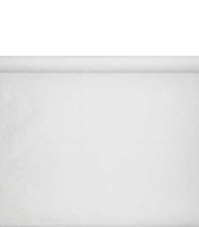 Product foto van Papieren tafelkleed damast print wit 10m