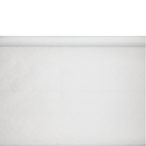 Product foto van Papieren tafelkleed damast print wit 10m