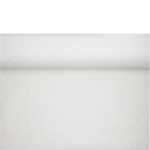 Product foto van Papieren tafelkleed damastprint wit 100m