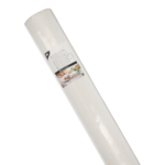 Product foto van Papieren tafelkleed damastprint wit 50m