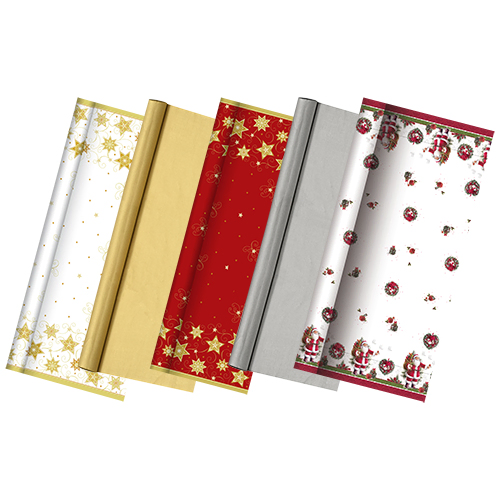 Product foto van Papieren tafelkleed kerstdesigns 6m x 1.2m